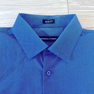 Adrienne Vittadini Slim Fit Shirt 🟦⚪️